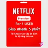 Mua Tài Khoản Netflix Giá Rẻ Dùng Chung - Gói Cao Cấp 1 User, Ổn Định Không Bị Văng