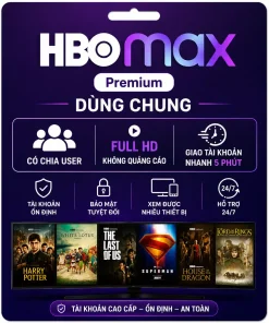 Mua Tài Khoản HBO MAX Premium Dùng Chung Giá Rẻ Tiết Kiệm, Có Chia User